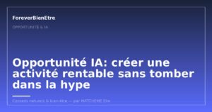 Opportunité IA: créer une activité rentable sans tomber dans la hype