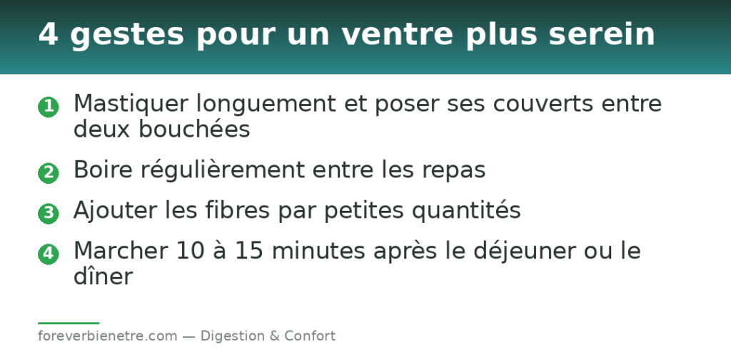 4 gestes pour un ventre plus serein