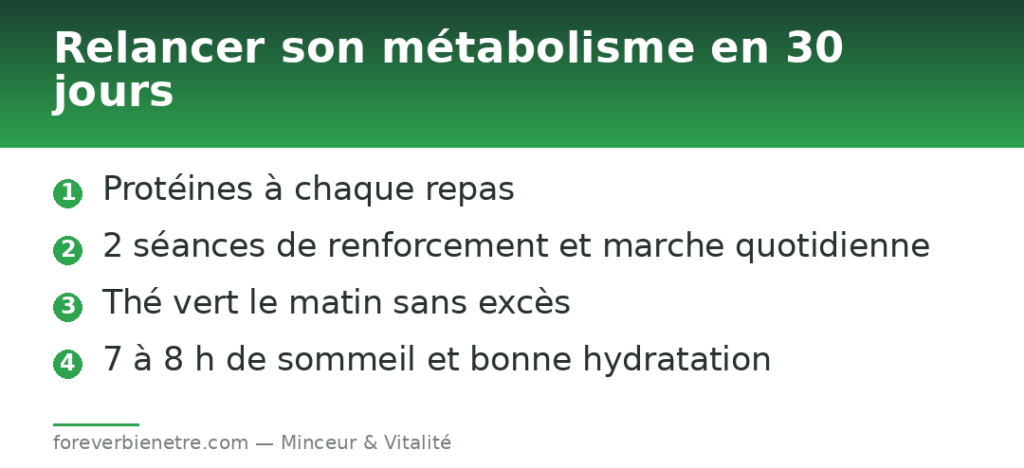 Relancer son métabolisme en 30 jours