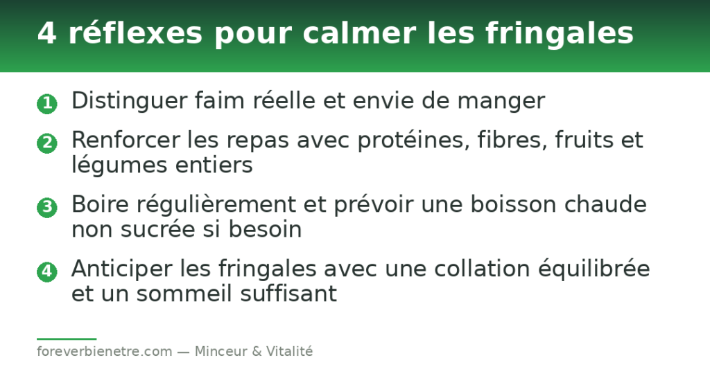 4 réflexes pour calmer les fringales