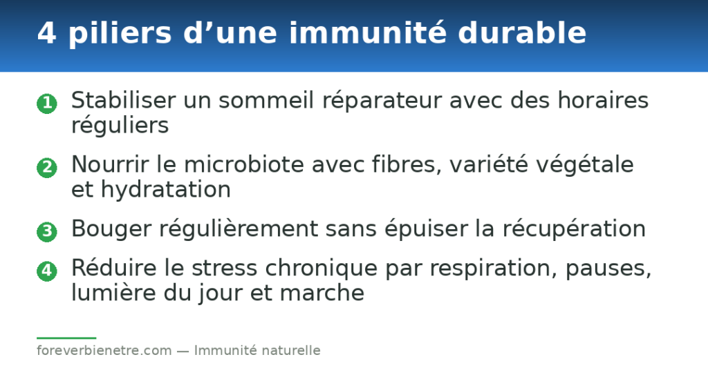 4 piliers d’une immunité durable
