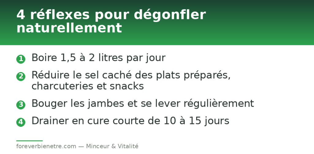 4 réflexes pour dégonfler naturellement