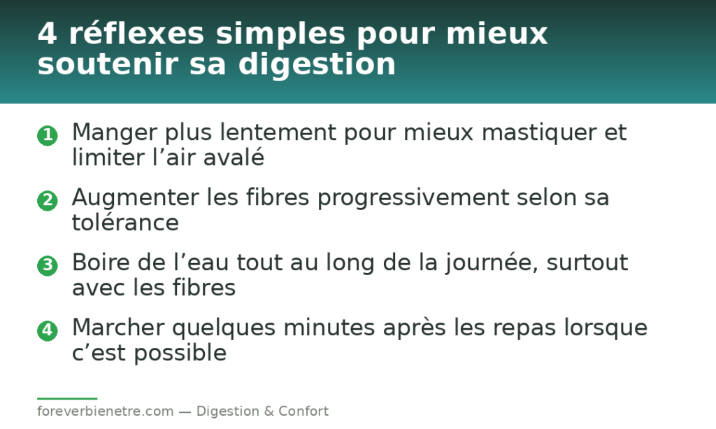4 réflexes simples pour mieux soutenir sa digestion