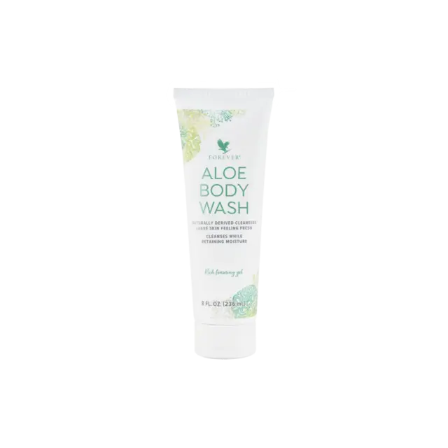 Illustration Beauté : peau, cheveux et soins naturels : Aloe Body Wash