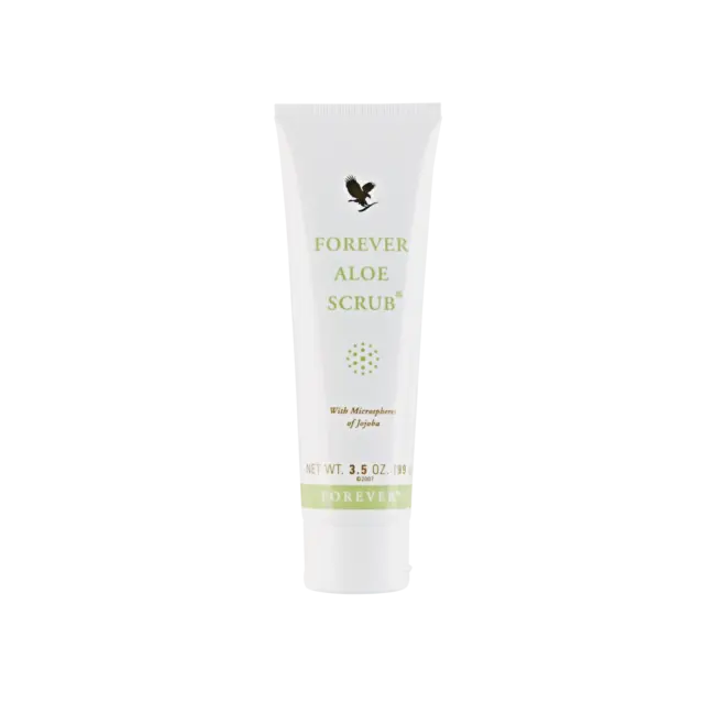 Illustration Beauté : peau, cheveux et soins naturels : Forever Aloe Scrub™